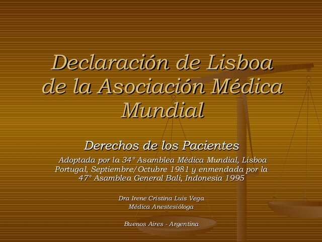 Declaración de Lisboa