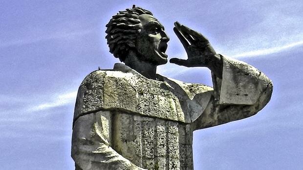 Gray Montesinos da su sermón en contra del maltrató a los Indios.