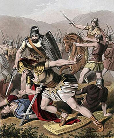 Saul kills himself in battle