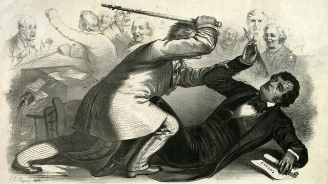 Charles Summer Attacked by Preston Books