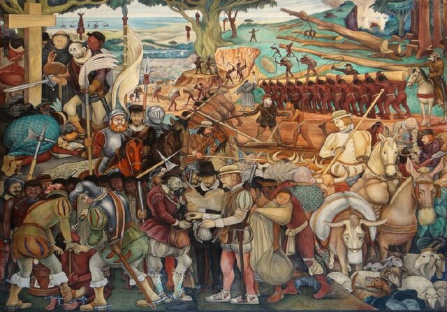 Hernan Cortes arrives at Veracruz