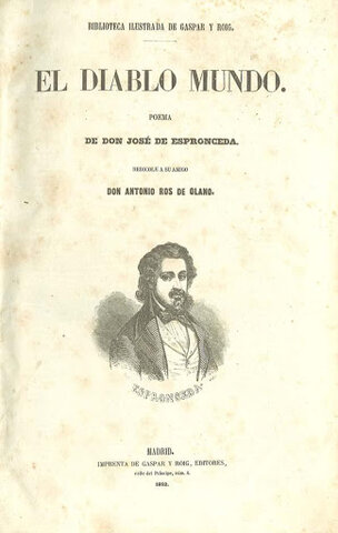 osé de Espronceda publica un poema llamado: El diablo mundo