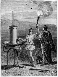 Telégrafo hidro-óptico en imperio Romano