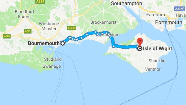 Primer servicio radiotelegráfico regular entre Wight y Bournemouth