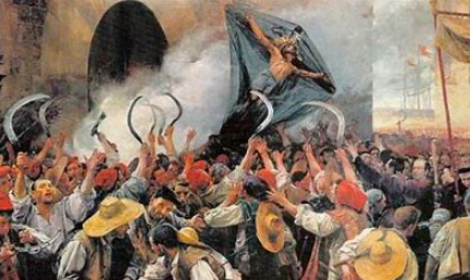 Violentas revueltas de 1640