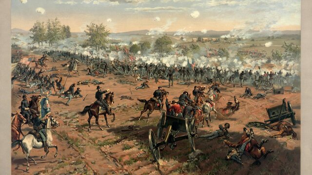 The battle of gettysburg