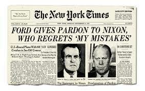 Ford pardons Nixon