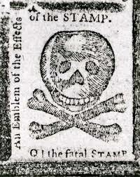 The stamp act.