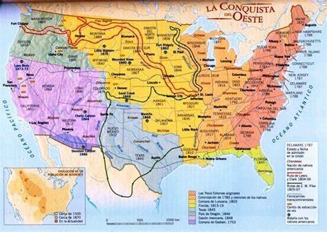 Inicia la expanción desde la costa Atlántica hacia el Oeste