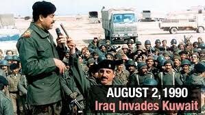 Iraq invades Kuwait