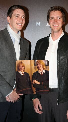 James and Oliver Phelps (Fred y George)