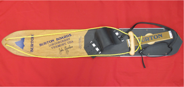 Jake Burton Carpenter made his first snowboard and started his company