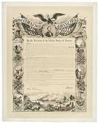 the emancipation proclamation