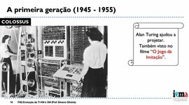Timeline: Evolução do SW + HW + Sistemas