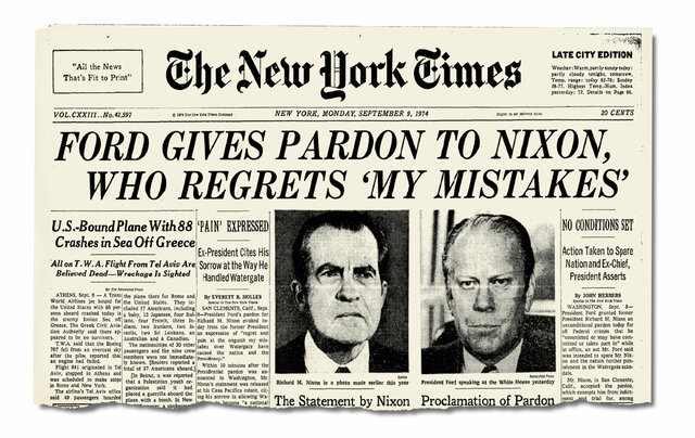 Ford Pardons Nixon