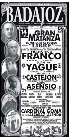 Yagüe toma Zafra, Almendralejo y Badajoz