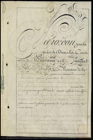 signament del Tractat de Fontaineblau