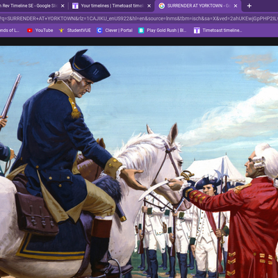 Timeline: SURRENDER AT YORKTOWN
