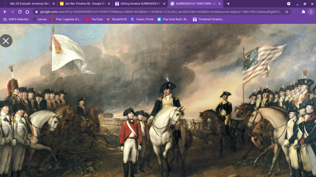 SURRENDER AT YORKTOWN