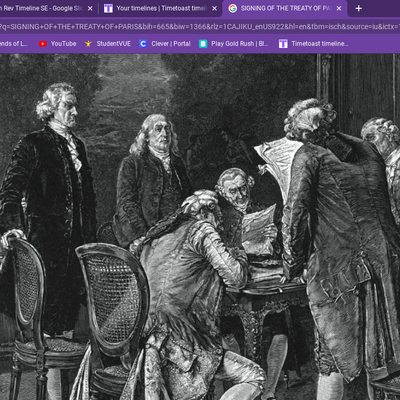 Timeline: SIGNING OF THE TREATY OF PARIS