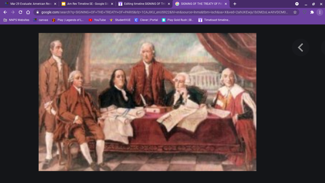 SIGNING OF THE TREATY OF PARIS