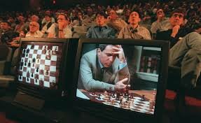 IBM’s Deep Blue defeats Gary Kasparov at chess.