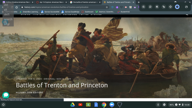 The battle of Trenton