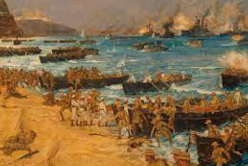 The Gallipoli campaign beginning