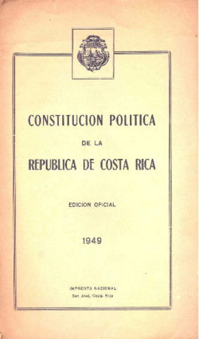Constitución Política de Costa Rica