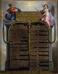 Publication of the Declaration of the Rights of Man and Citizen