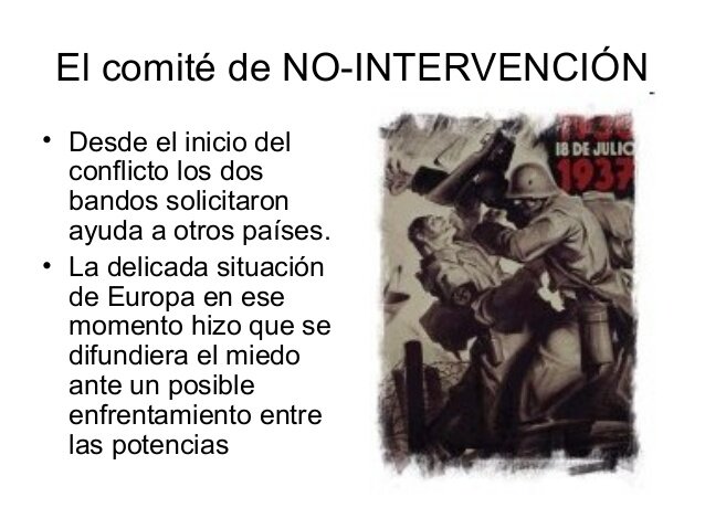 Creación en Londres del CÓMITE DE NO-INTERVENCIÓN