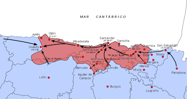Toma de Navarra, Álava y Guipuzcoa por Mola (marzo-octubre)