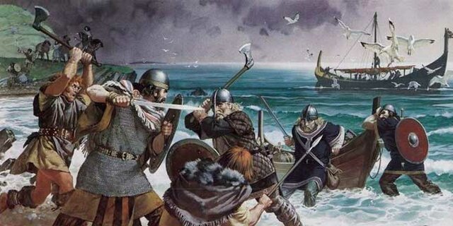 Primer ataque de los vikingos en Europa