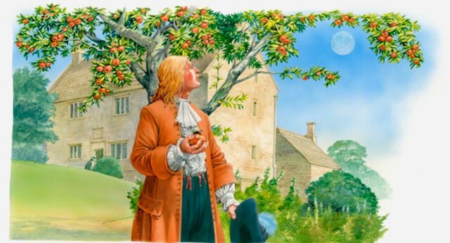 Isaac Newton y la caída de los cuerpos