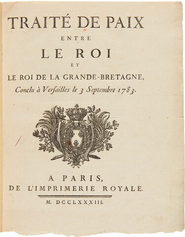 Signature du Traité de Paris