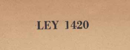Ley N° 1420 Educación Común