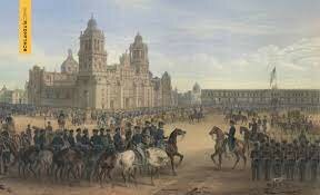 Se pone la bandera Norteamericana en el palacio nacional.