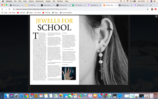 Student magazine double page