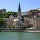 World   france church on the waterfront in the city of lyon  france 071992 29