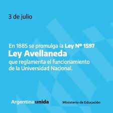 Se promulga la Ley Avellaneda