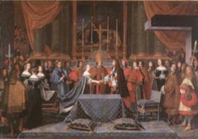 King Louis XVI marries Marie Antoinette.
