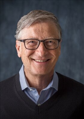 Bill Gates: American computer pioneer & philanthropist (Best known for being the co-founder & chairman of Microsoft) Already at a young age, Gates had a great interest in the programming language BASIC. But when he understood that there were some security