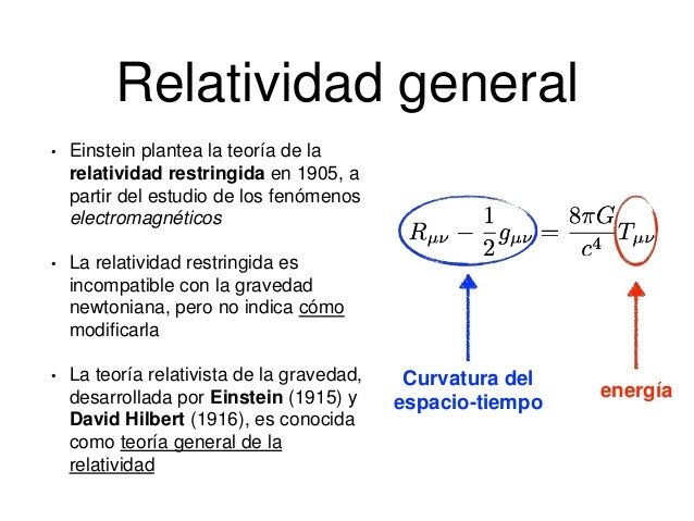 Teoría de la relatividad general