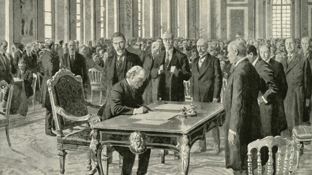 Treaty of Versailles signed