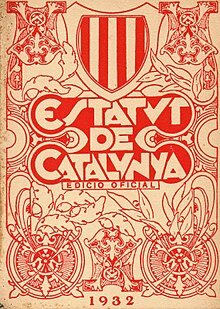 Aprobación del Estatuto de Cataluña