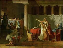 I littori portano a Bruto le salme dei figli