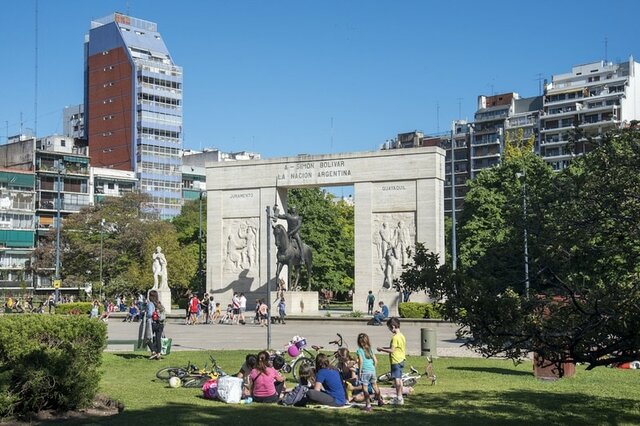 Caballito es uno de los barrios mas poblados