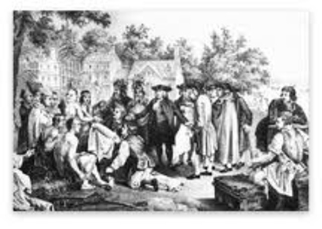 King Charles gives land to William Penn to settle debt