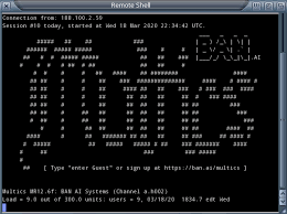 Surgiu o sistema operacional chamado Multics.