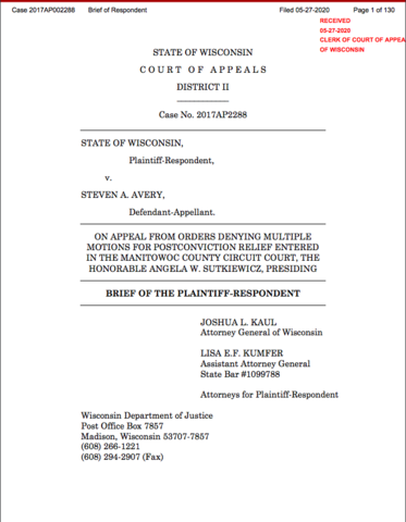 State files Reply Brief to Appeal from Circuit Court denial of post-conviction relief